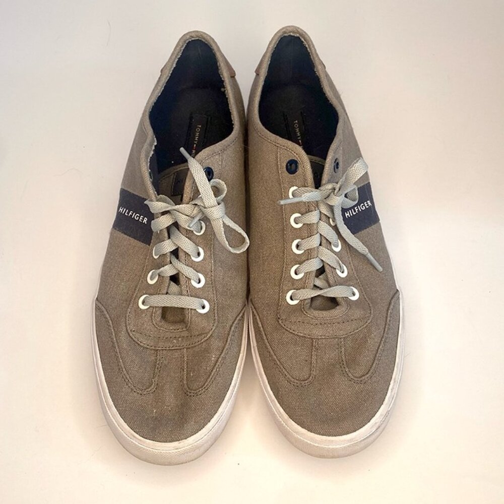 Tommy Hilfiger TMPandora Canvas Sneakers Khaki Men: Size 11